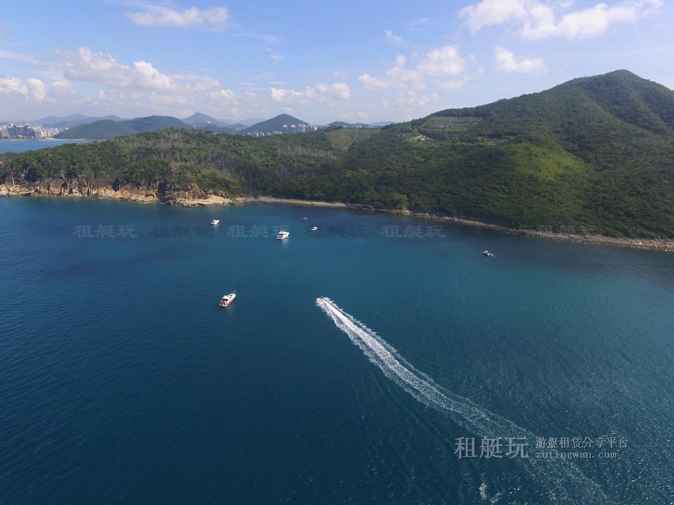 三亞旅游游艇租賃，三亞港至三亞角航線